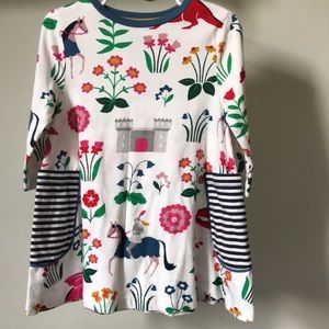 Mini Boden knights and dragons tunic 3/4 EUC